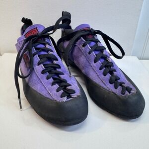 Five Ten Climbing Shoes Mens 9.5 Purple Suede Stealth Rubber Gorpcore USA Made